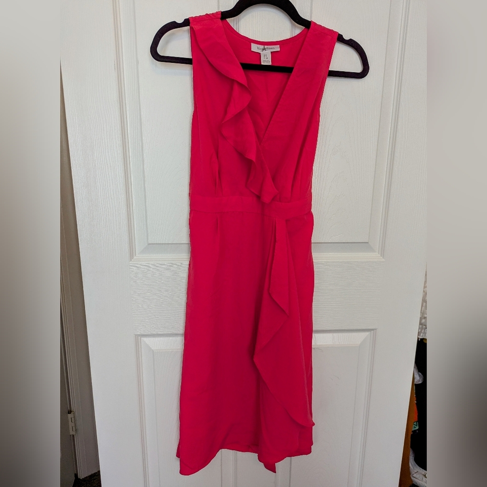 Hot Pink Maternity Sleeveless Dress
